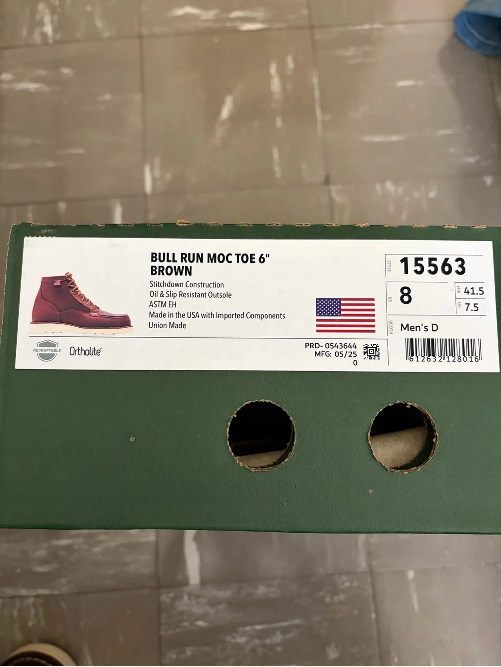 Danner Bull Run Moc Toe Sz 8 NWB
